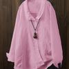 Camicia Casual Asimmetrica da Donna Taglie Forti
