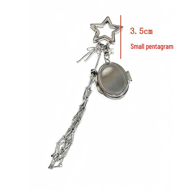 Personalized DIY Lipstick Net Bag Pendant with Star Accessory