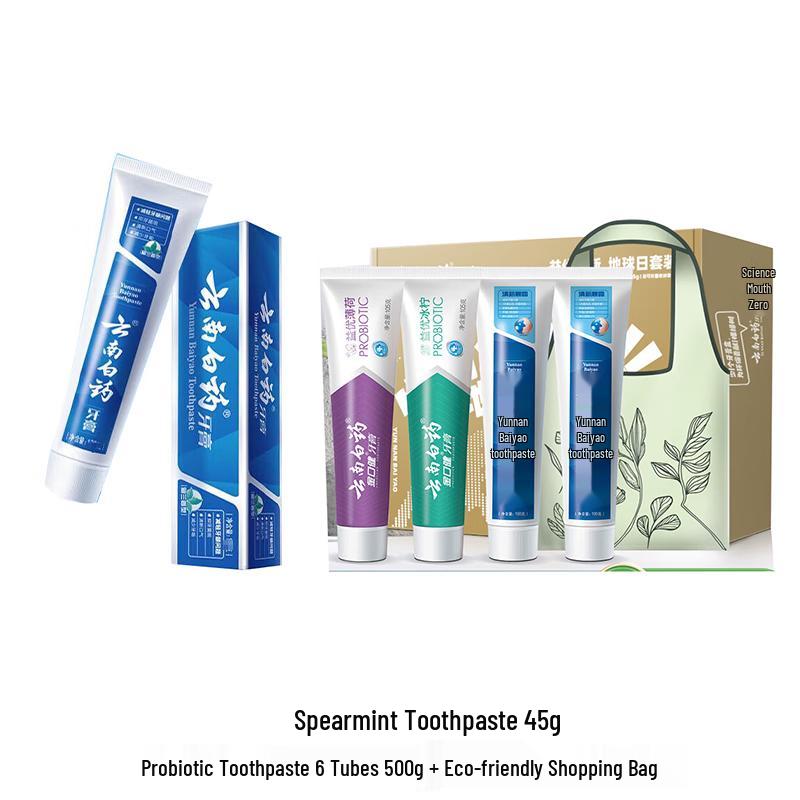 

Yunnan Baiyao Classic Spearmint Toothpaste 6-Tube Pack
