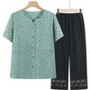 Cardigan de Algodón Puro de Manga Corta Estilo Nuevo 2026 para Mujeres de Mediana Edad y Mayores