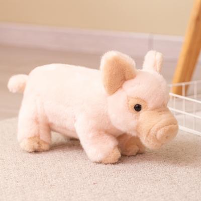 2026 New Pink Piggy Plush Toys Stuffed Cozy Lifelike Wild Boar Doll Cuddly Amusing Desktop Animal Children Birthday Gift