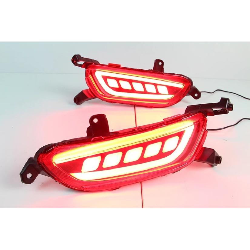 Car Flashing 1Set Reflector For Mazda CX-3 CX3 2015 2016 2017 2018 2019 2020 Car LED Rear Fog Lamp Brake Light Turn Signal Light
