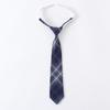 Japanese High-Waisted Plaid Pleated School Uniform Skirt