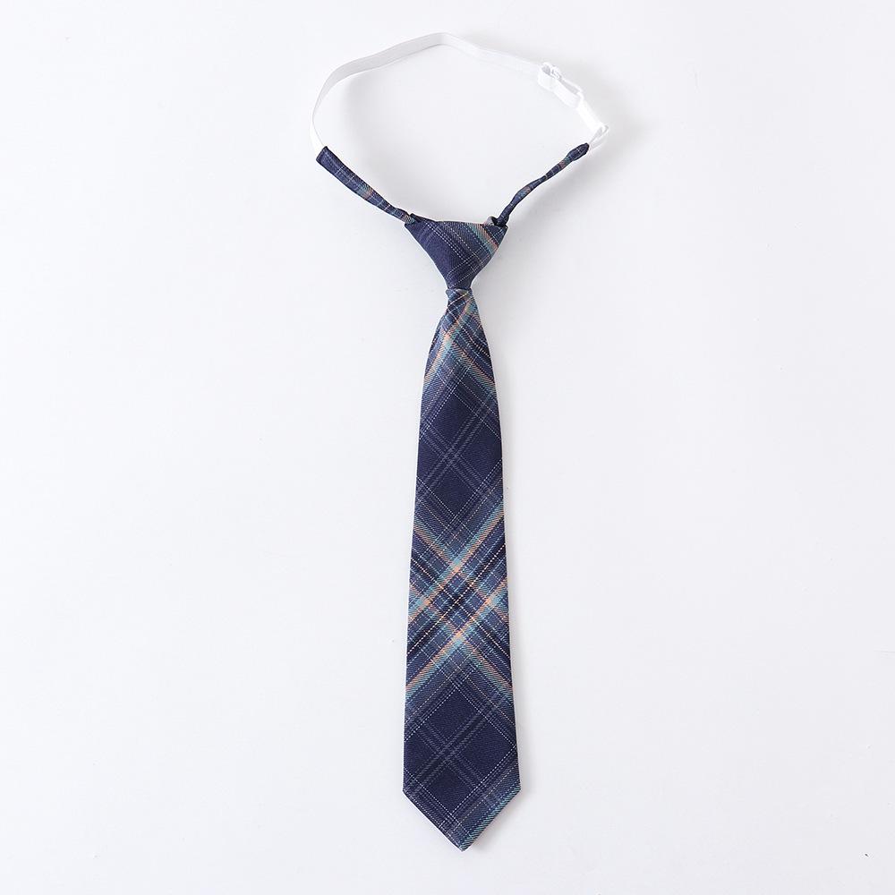 Japanese High-Waisted Plaid Pleated School Uniform Skirt