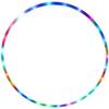 LED Colorful Fitness Circle Sport Hoop Loose Weight Home Indoor Removable Multi-Color Sports Hoop Gym Fitness Equipments