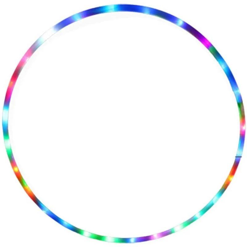 LED Colorful Fitness Circle Sport Hoop Loose Weight Home Indoor Removable Multi-Color Sports Hoop Gym Fitness Equipments