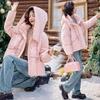Women's Winter Hooded Windproof Down Jacket - Thickened, Short, Plus Size, 90% White Duck Down
