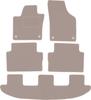 Dywaniki welurowe w kolorze beżowym: Volkswagen Sharan II minivan (2010-)