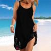 Women's Beach Dress Mini Dress  Heart-shaped  Print Casual Modern Dress Sleeveless Loose Fit Outdoor Daily Summer
