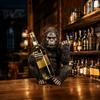 Talos Gorilla Weinflaschenhalter, Stabiler Einzelhalter, Langlebiger Harz-Affe für Küchentheke Bar