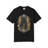 Panther Steps Through the Elevator Art Deco Monster T-Shirt Black Front Print