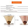 Stainless Steel Pour Over Coffee Filters Double-layer Filter Reusable Cone Pour-over Coffee Dripper with Stand Home Cafe Barista