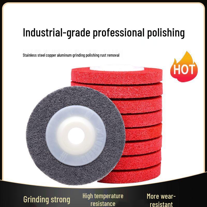 50 Nylon Polishing Fiber Discs for Angle Grinders - Metal & Stainless Steel