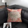 Mothers Day Cushion Cover Natural Linen Organic Fabric DoubleSided Printing Sofa Home Decor Gift Pillow Case