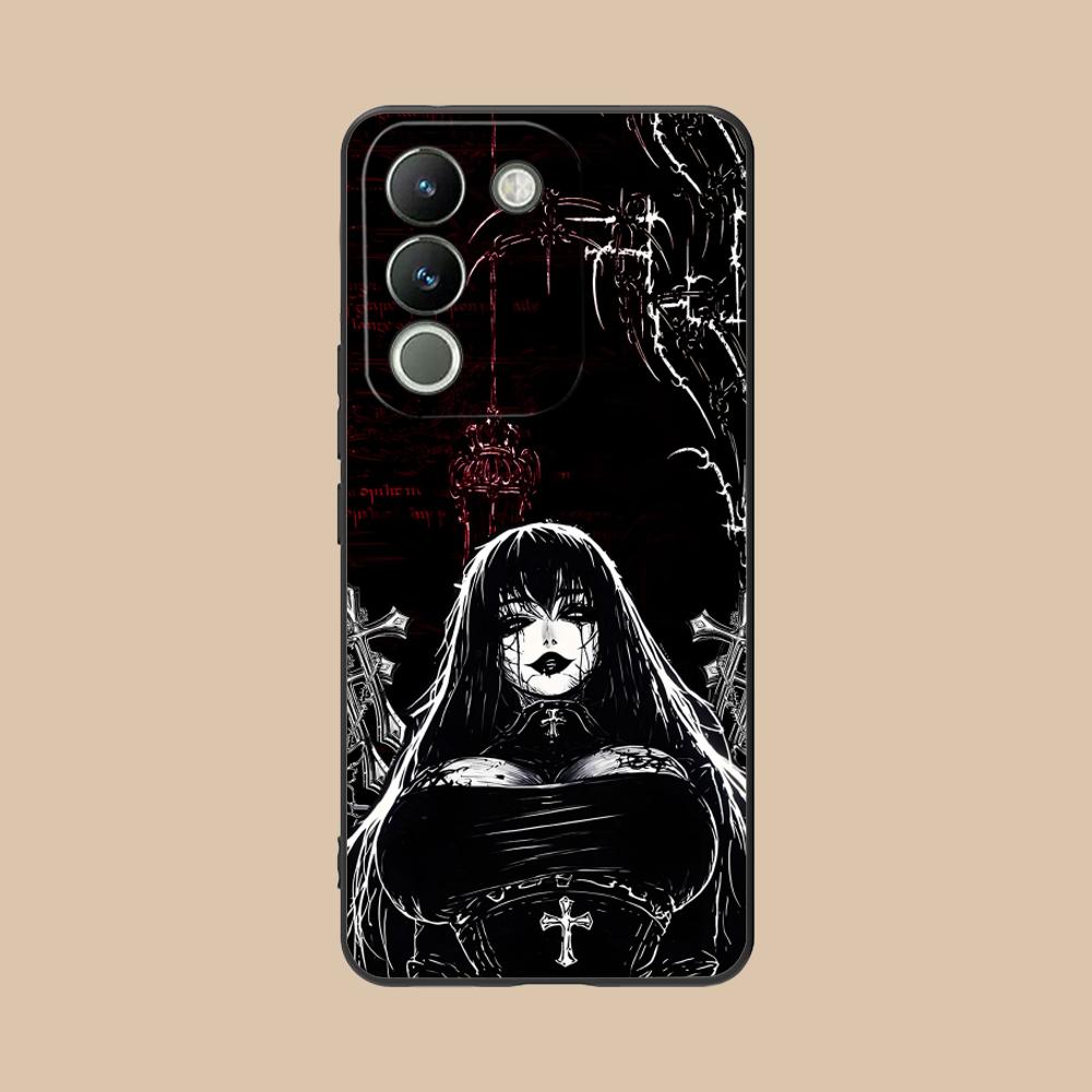 Terror Gothic Art Mobile Phone Case for VIVO V60 V50 V40 V30 V29 V27 V25 V23 Pro Lite 5G Colorful Printing Cover Pretty Cover