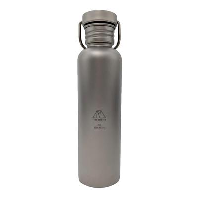 TITAN MANIA Titanium Water Bottle, Large, 750ml, Fireproof, Lightweight, Camping, Outdoor Sports, Sports Mug, Direct Drinking, Rust-Resistant, Wide