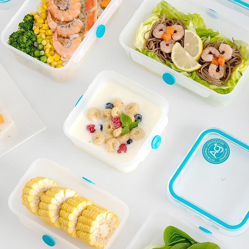 CHAHUA 1150ml Antibacterial Rectangular Food Storage Container