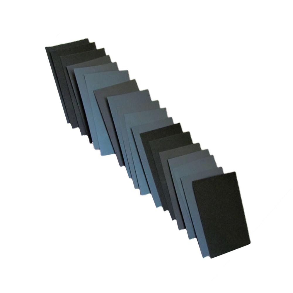 16Pcs Sandpaper Silicon Carbide Replacement Grit Set Wood Paint Crafts