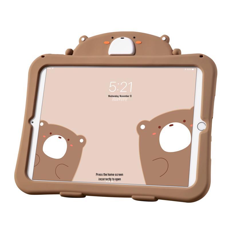 iPad Silicone Protective Cover - Ugly Frog Cartoon Design for Air3/4/5 & 10.2/11-inch Tablets