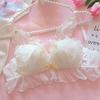Girls Lace Bras Backless Wireless Underwear Sweat Push Up Bras For Women Simple Small Breast Bras