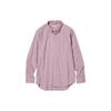 Premium Long-Staple Cotton Checkered Long Sleeve Shirt Unisex Shirts Pink 456650-12