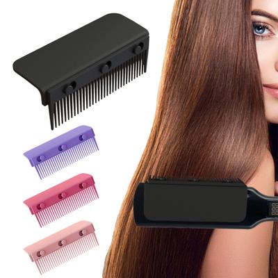 Pente de ferro plano sem esforço, obtenha cabelos lisos e elegantes, profissional, economize tempo, fabuloso pente de ferro plano
