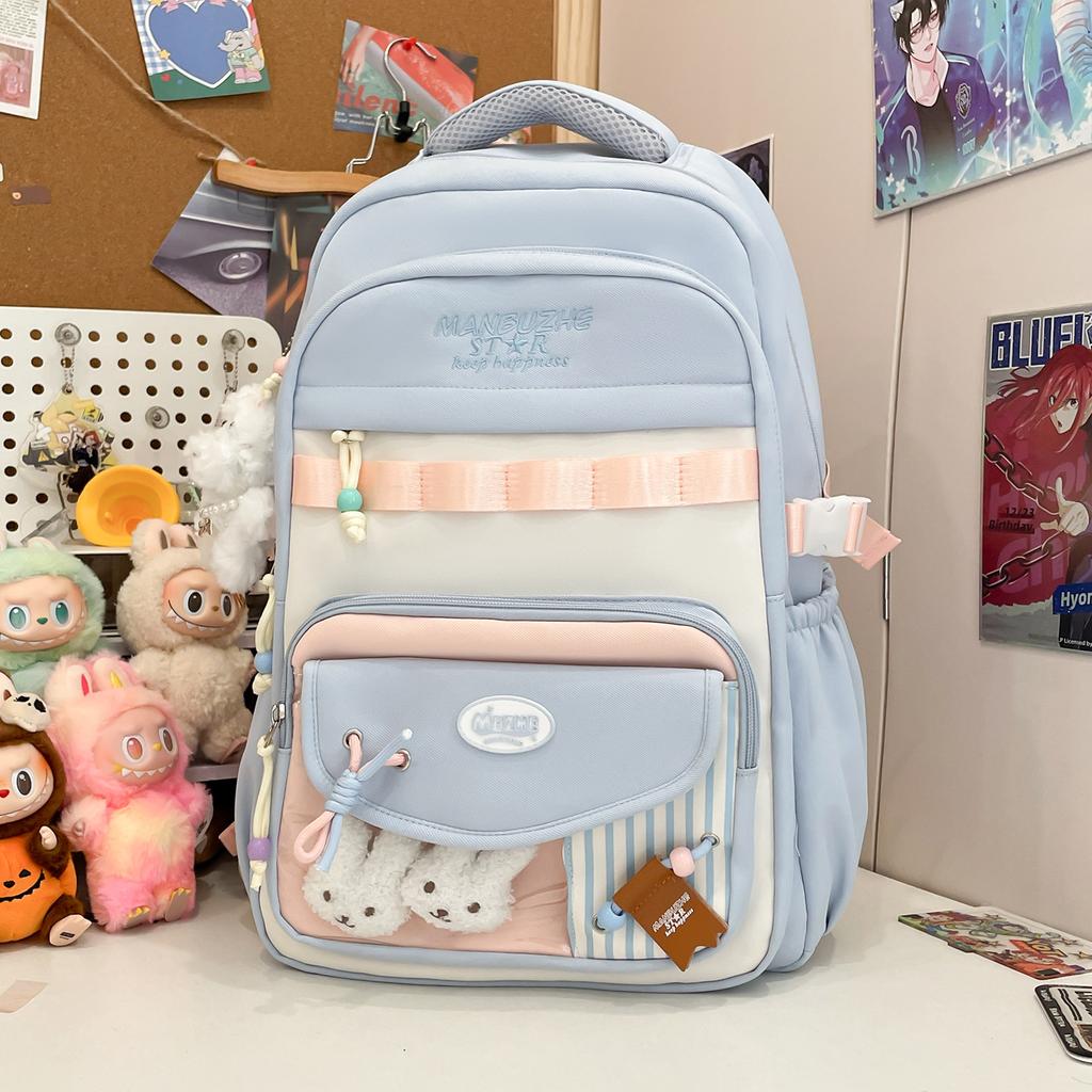female junior high school students Mori cute backpack versatile campus small fresh student large capacity backpack tide