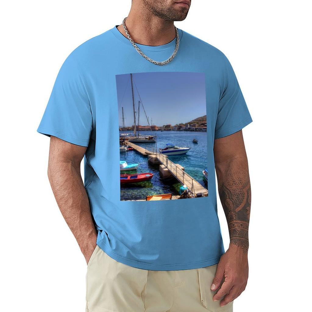 The Yacht Pier T-Shirt summer clothes sublime t shirts men