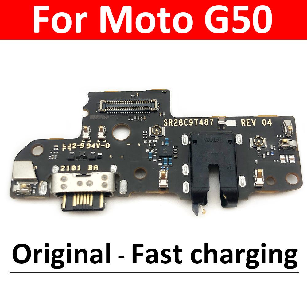 

USB-порт для зарядки, док-станция, разъем, запасные части для Motorola Moto G50 с основным Mianboard Flex