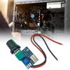 Regulator prędkości wentylatora PWM 12V Regulowany metalowy przełącznik przyciskowy 4-przewodowy regulator prędkości wentylatora Redukcja szumów Regulator prędkości