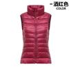 New in autumn and winter, genuine ultra-thin women's down jacket, vest, vest, vest, slender short, large size.