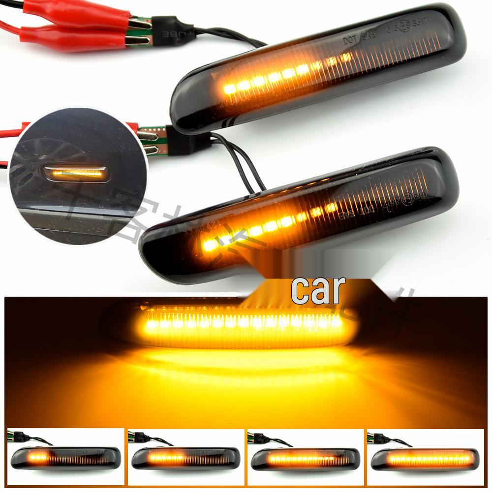 Compatible with BMW 3 Series E46 1997-2001 Dynamic Flowing Water Side Turn Signal Light.