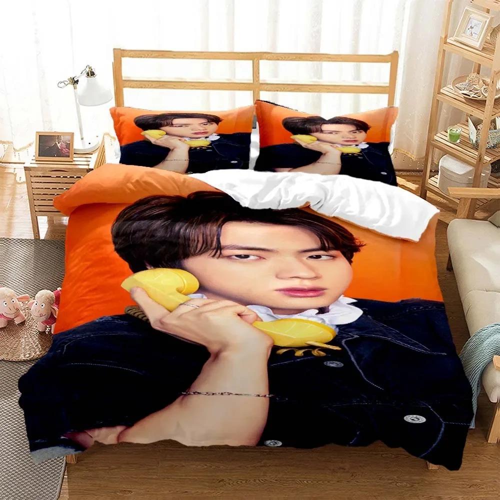 Fashion Men's Top Tier Singer Printed Bedding Set for Youth Queen Bedding Set Quilt Cover Bedding Set for Youth