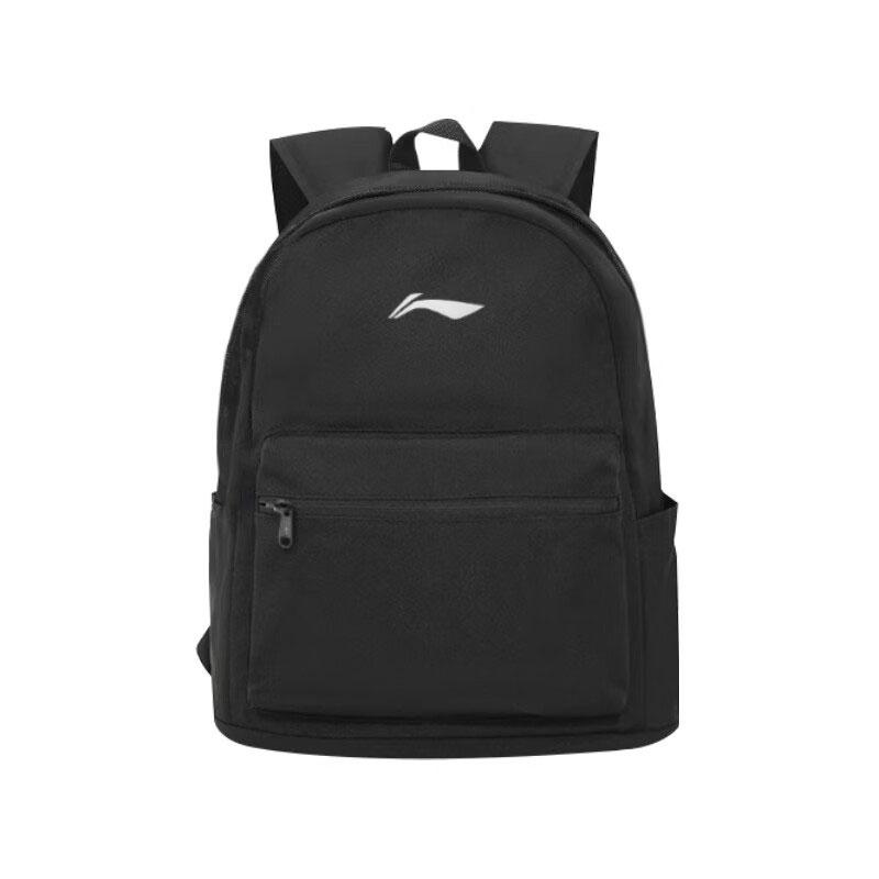 Li Ning Polyester Backpack Medium Unisex Black YBSU141-1 290*240*120mm