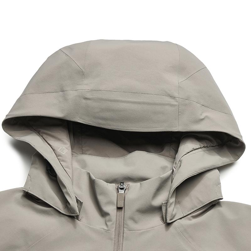 FILA Blue Fashion Trend Classic Versatile Woven Hooded Jacket Men jackets Moon-Gray F11M542711FGY