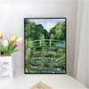 C-Claude Monet Poster Self-adhesive Art Waterproof Paper Sticker Coffee House Bar Room Wall Decor
