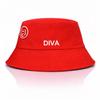 Ready to Ship Breathable Delta Sigma Theta Design Red and White Tone Embroidered Greek DST Logo 1913 Diva Soror Lady Bucket Hat