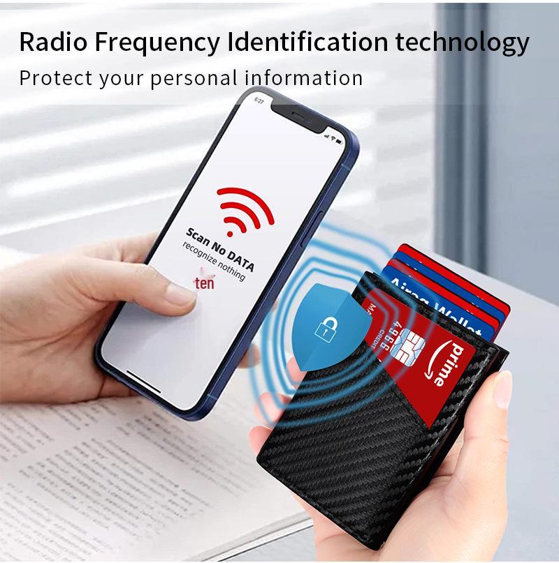 Geldbörse & Kartenhalter mit großer Kapazität und Entmagnetisierungsschutz für Damen und Herren