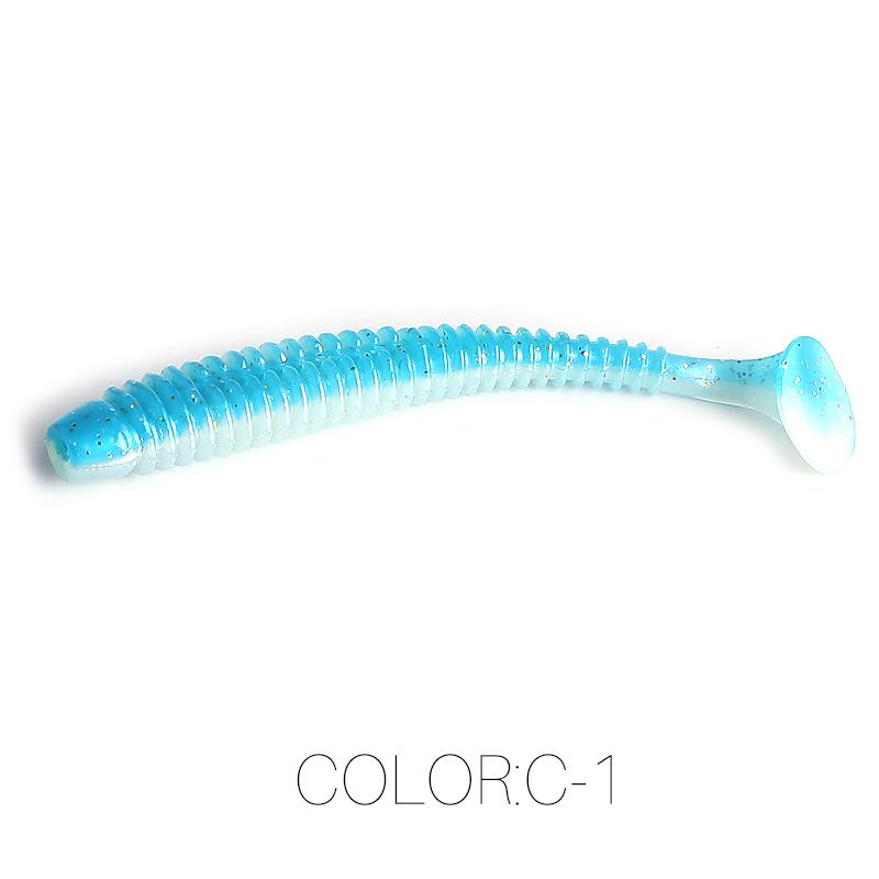 2025 HOT Impact Ring Shad Fishing Lure Soft 63mm 80mm 97mm Plastics Baits Swimbait Jigging LureBait perch Lures