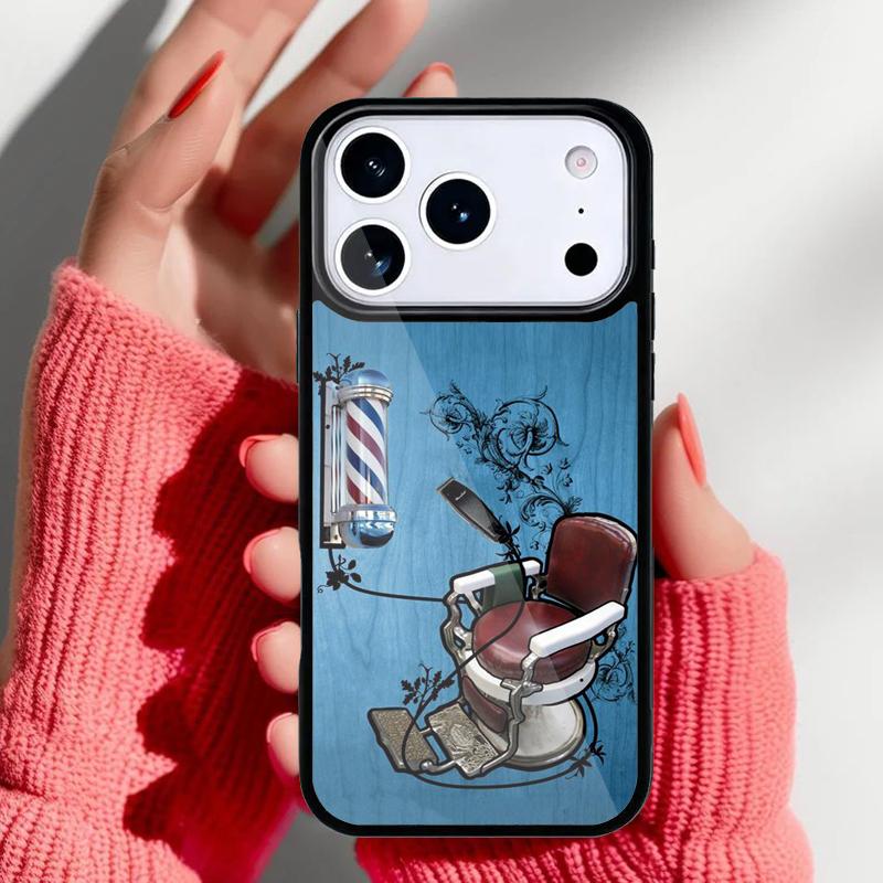 barber Hair shop Phone Case for iPhone 17 16 15 14 13 Pro Max Back Cover for 12 11 Pro Coque