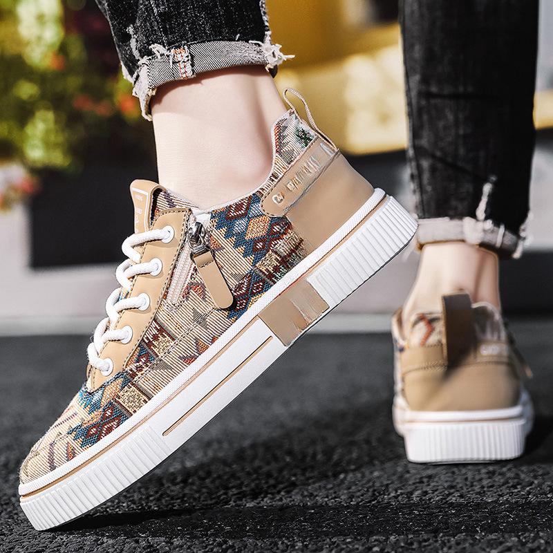 Men's shoes 2025 summer new men's youth sense national tide personalized sports board shoes low-top student outdoor casual shoes