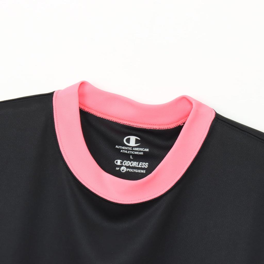 Champion Long Sleeve Crew Quick Graphic Logo Black T-Shirt, Neck, Antibacterial, Deodorizing, Drying, Print, Basketball, CW-AB426, Women's,