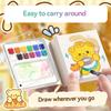Portable 12/24 Colors Watercolor Painting Notebook Pigment Palettle Set Artist Watercolor Paint Palette Sketchbook Art Supplies