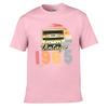 Vintage  Limited Edition Retro Cassette Graphic Unisex Summer Washed Tee Loose Distressed Top