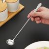 Stainless Steel Long Handle Teaspoon For Cocktails, Ice Coffee, And Tea - Mixing Spoon With Easy Grip Handle