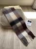 Yang Chaoyue Mohair Plaid Scarf Women's Autumn and Winter Versatile Soft Waxy Warm Imitation Cashmere Scarf Thickened Tide