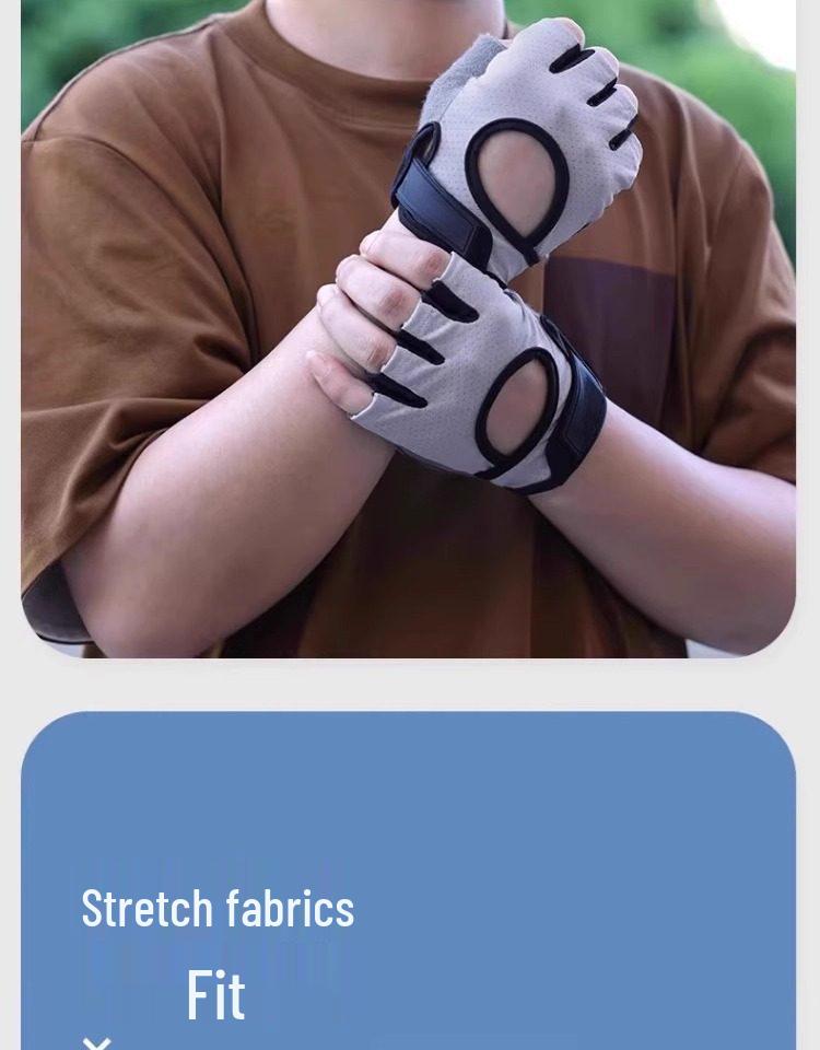 Half-Finger Breathable Cycling Gloves for Men & Women - Shock Absorption, Ideal for Road & Mountain Biking