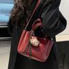 Textured handbag bag New summer trendy versatile shoulder messenger bag Fashion niche vegetable basket Women's bag trendy