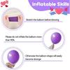 58pcs Pink and Purple Themed Balloon Set 10-inch Black Metal Purple and Purple Pink Latex Balloons Birthday Party Decoration