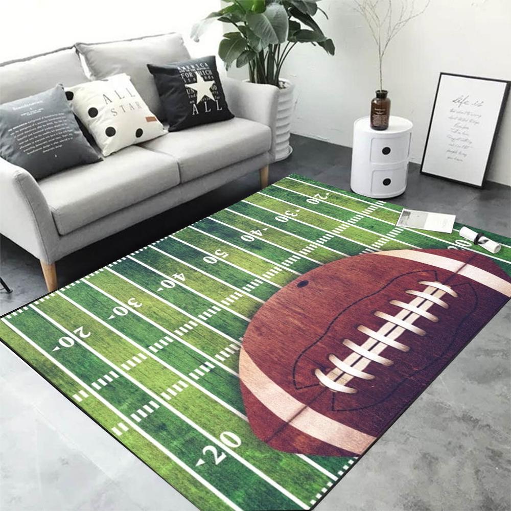 Sports BASKETBALL Football Field Carpet for Living Room Home Decor Children's Play Anti-slip Area Rugs Bedroom Foot Pad
